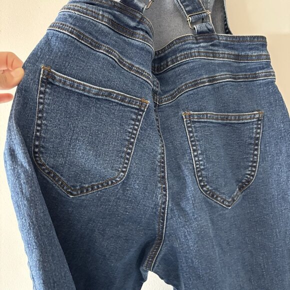 ModCloth Wide Leg Cropped Overalls Jumpsuit “70’s Style” Retro Boho Womens Small - Picture 12 of 16